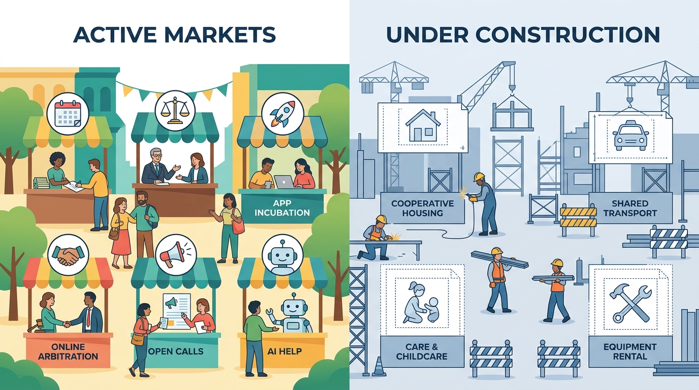 Active Markets vs marchés en construction